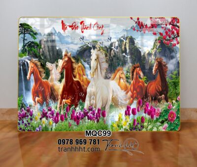 Tranh Ngựa Bát Mã MQC99