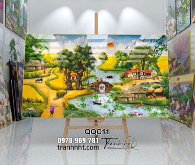 Tranh Đồng Quê Việt Nam QQC11