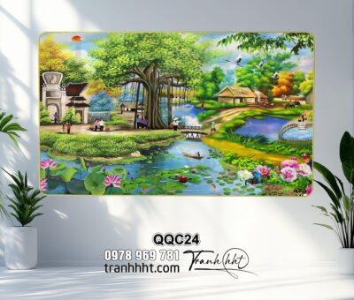 Tranh Đồng Quê Việt Nam QQC24