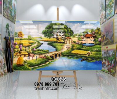 Tranh Đồng Quê Việt Nam QQC26