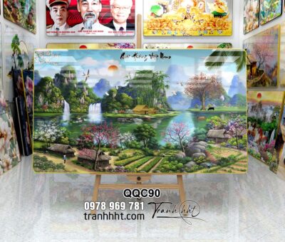 Tranh Đồng Quê Việt Nam QQC90