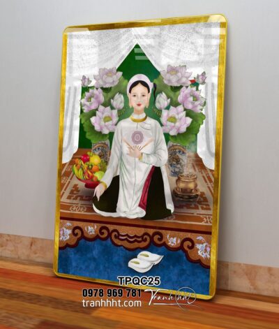 Tranh Tứ Phủ Bà Chúa Xứ TPQC25