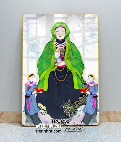 Tranh Tứ Phủ Bà Chúa Xứ TPQC32