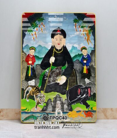 Tranh Tứ Phủ Bà Chúa Xứ TPQC40