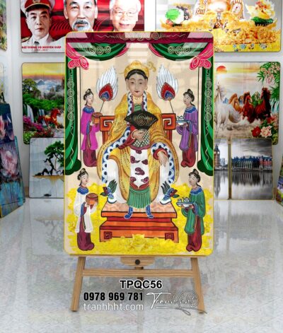 Tranh Tứ Phủ Bà Chúa Xứ TPQC56