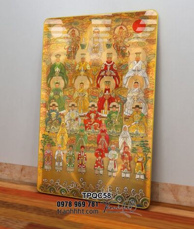 Tranh Tứ Phủ Bà Chúa Xứ TPQC58