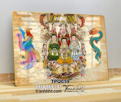 Tranh Tứ Phủ Bà Chúa Xứ TPQC59