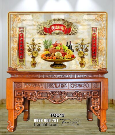 Tranh Phòng Thờ Cửu Huyền Thất Tổ TQC13