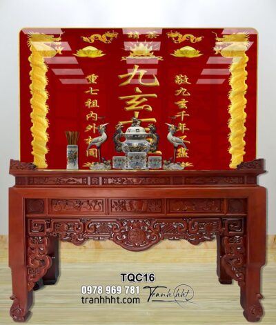 Tranh Phòng Thờ Cửu Huyền Thất Tổ TQC16