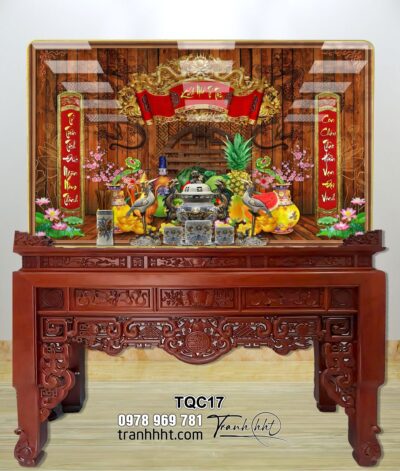 Tranh Phòng Thờ Cửu Huyền Thất Tổ TQC17