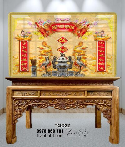Tranh Phòng Thờ Cửu Huyền Thất Tổ TQC22