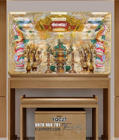 Tranh Phòng Thờ Cửu Huyền Thất Tổ TQC27