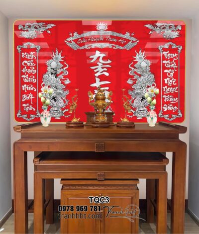 Tranh Phòng Thờ Cửu Huyền Thất Tổ TQC3
