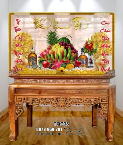 Tranh Phòng Thờ Cửu Huyền Thất Tổ TQC38