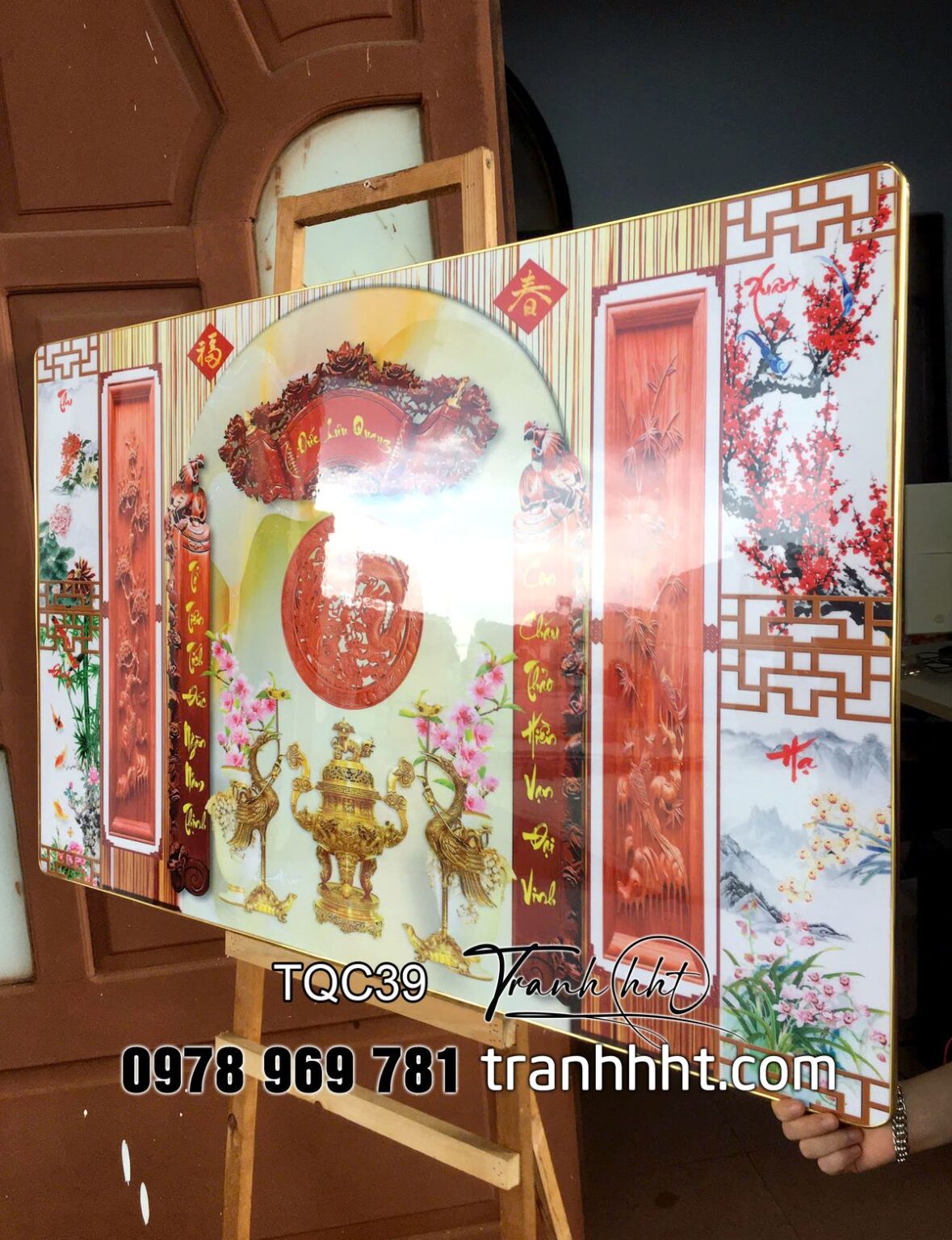 Tranh đức lưu quang, khung ảnh thờ, tranh tủ thờ, Tranh treo tường ...