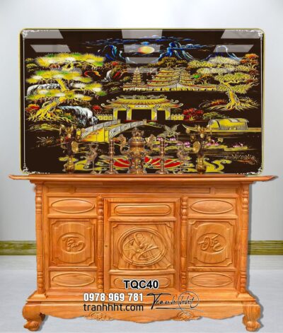 Tranh Phòng Thờ Cửu Huyền Thất Tổ TQC40