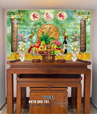 Tranh Phòng Thờ Cửu Huyền Thất Tổ TQC41