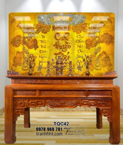 Tranh Phòng Thờ Cửu Huyền Thất Tổ TQC42