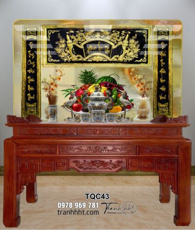 Tranh Phòng Thờ Cửu Huyền Thất Tổ TQC43