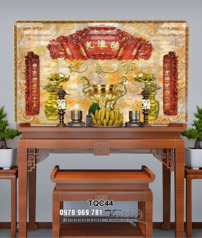 Tranh Phòng Thờ Cửu Huyền Thất Tổ TQC44