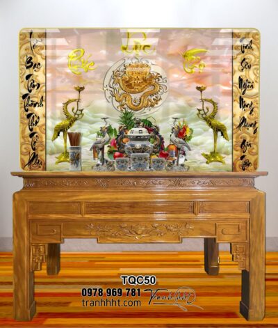 Tranh Phòng Thờ Cửu Huyền Thất Tổ TQC50