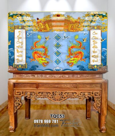 Tranh Phòng Thờ Cửu Huyền Thất Tổ TQC53