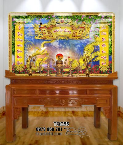 Tranh Phòng Thờ Cửu Huyền Thất Tổ TQC55