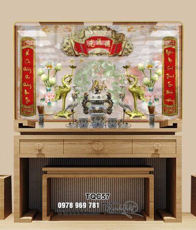 Tranh Phòng Thờ Cửu Huyền Thất Tổ TQC57