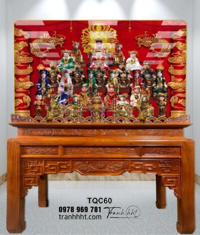 Tranh Phòng Thờ Cửu Huyền Thất Tổ TQC60
