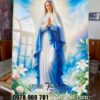 Tranh đức mẹ Maria, tranh công giáo Thiên Chúa Giê su jesus treo tường, Tranh Công giáo Đức mẹ Maria tráng gương UT120