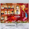 Bản đồ hành chính việt nam, Tranh Bác Hồ, tranh lãnh tụ Việt Nam, Tranh bản đồ việt nam, tranh quốc khánh tráng gương UT189