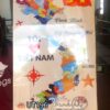 Tranh bản đồ việt nam treo tường, bản đồ việt nam 34 tỉnh, tranh Việt Nam tráng gương UT196
