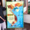 Bản đồ hành chính việt nam, Tranh treo tường bản đồ việt nam, bản đồ 34 tỉnh, tranh Việt Nam tráng gương UT221