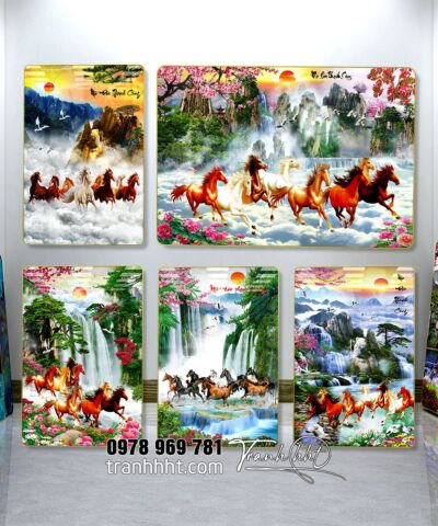 Tranh Ngựa Bát Mã