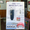 Tranh Phòng khám Nha Khoa, tranh Nha chu, tranh chăm sóc răng miệng cấu tạo răng Implant tráng gương treo tường NKQC83