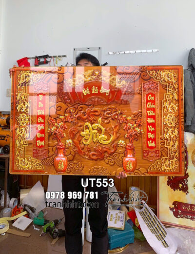 Tranh bàn thờ Gia Tiên, Tranh Thờ Đức Lưu Quang, Khung tranh phòng thờ tráng gương treo tường, tranh bàn thờ tủ thờ sập thờ, tranh phòng thờ chữ Đức, Tranh phòng thờ cửu huyền thất tổ tráng gương treo tường UT553