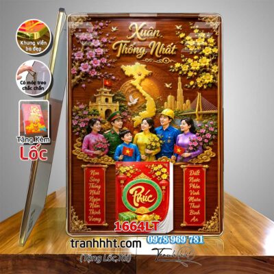 Lịch bản đồ việt nam 34 tỉnh thành, đốc lịch tranh bản đồ việt nam tráng gương treo tường 1664LT