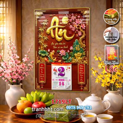 Lịch Tết treo tường 1719LT