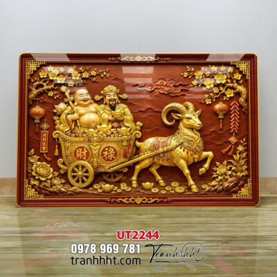 Tranh Tài Lộc Thần Tài Bonsai Tết UT2244