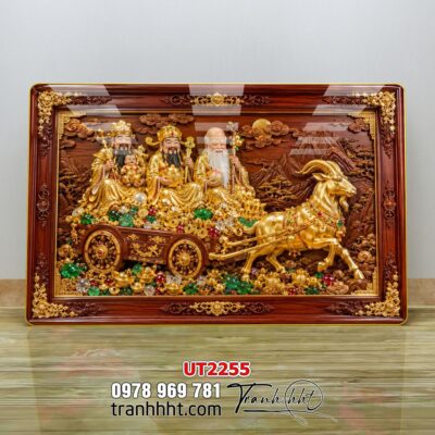 Tranh Tài Lộc Thần Tài Bonsai Tết UT2255