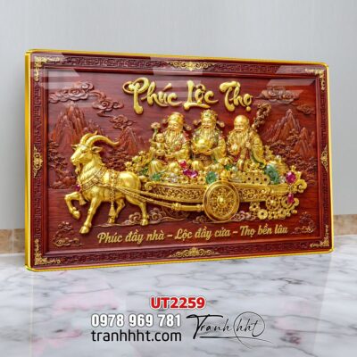 Tranh Tài Lộc Thần Tài Bonsai Tết UT2259
