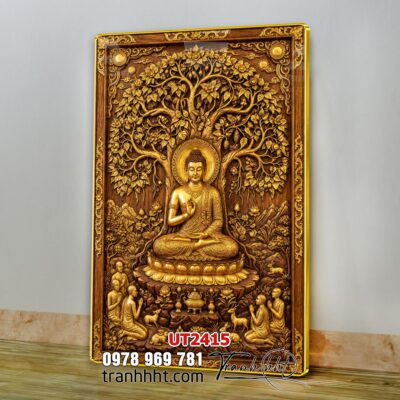 Tranh phật giáo quan âm bồ tát phật adida thích ca UT2415