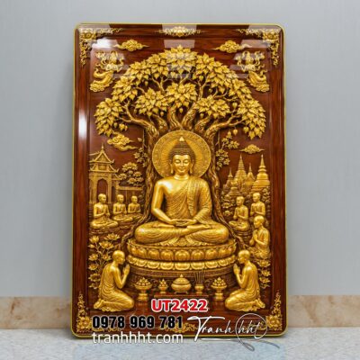 Tranh phật giáo quan âm bồ tát phật adida thích ca UT2422