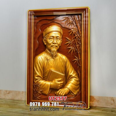 Tranh thư pháp tri ân cha mẹ thầy cô treo tường UT2577