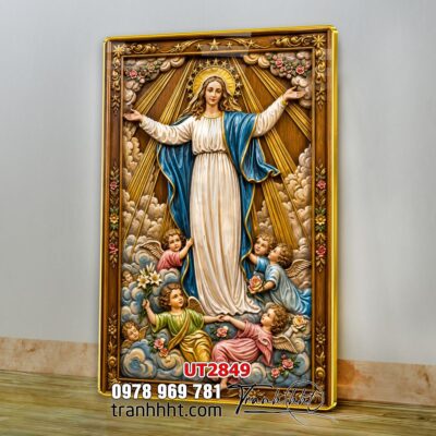 Tranh công giáo chúa giê su đức mẹ maria UT2849