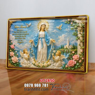 Tranh công giáo chúa giê su đức mẹ maria UT2850