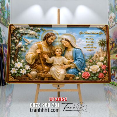 Tranh công giáo chúa giê su đức mẹ maria UT2851