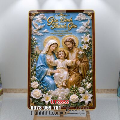 Tranh công giáo chúa giê su đức mẹ maria UT2852