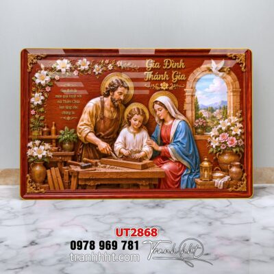 Tranh công giáo chúa giê su đức mẹ maria UT2868