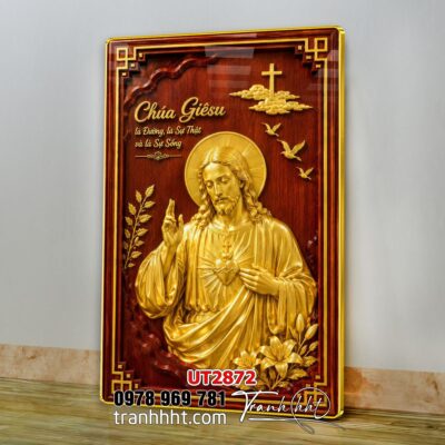 Tranh công giáo chúa giê su đức mẹ maria UT2872